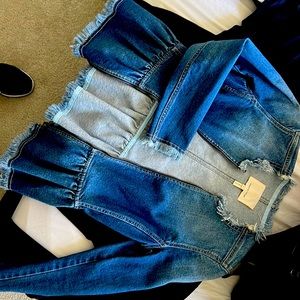 Rebecca Taylor tailored denim jacket